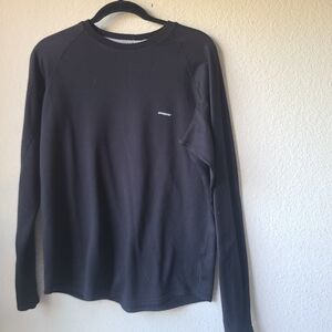 Patagonia Men's Long-Sleeve Crew in Black Size L